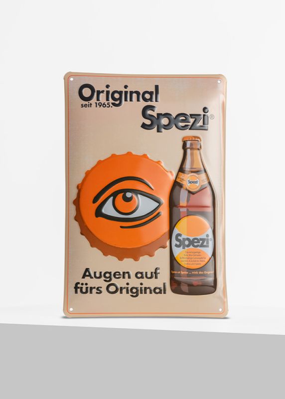 Spezi Blechschild "Klassik"